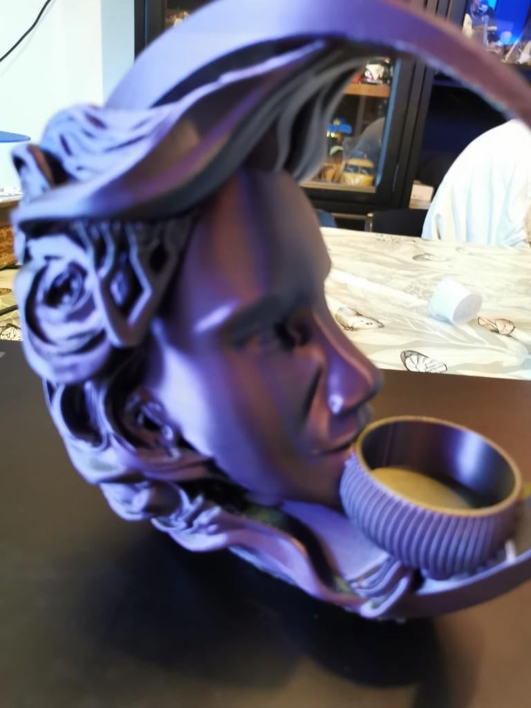 3D geprinte maan met gezicht ( theelicht ), Ophalen of Verzenden, Nieuw