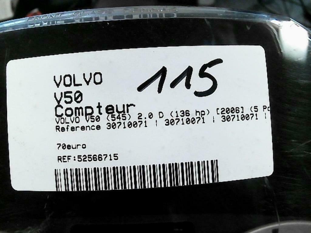 Compteur Volvo V50 2.0D 2006 30710071 (115), Enlèvement ou Envoi, Utilisé, Volvo