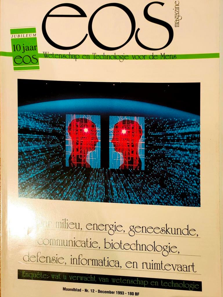 Feestnummer 10 jaar EOS , extra dik dec 1993, Boeken, Ophalen of Verzenden, Zo goed als nieuw, Natuurwetenschap