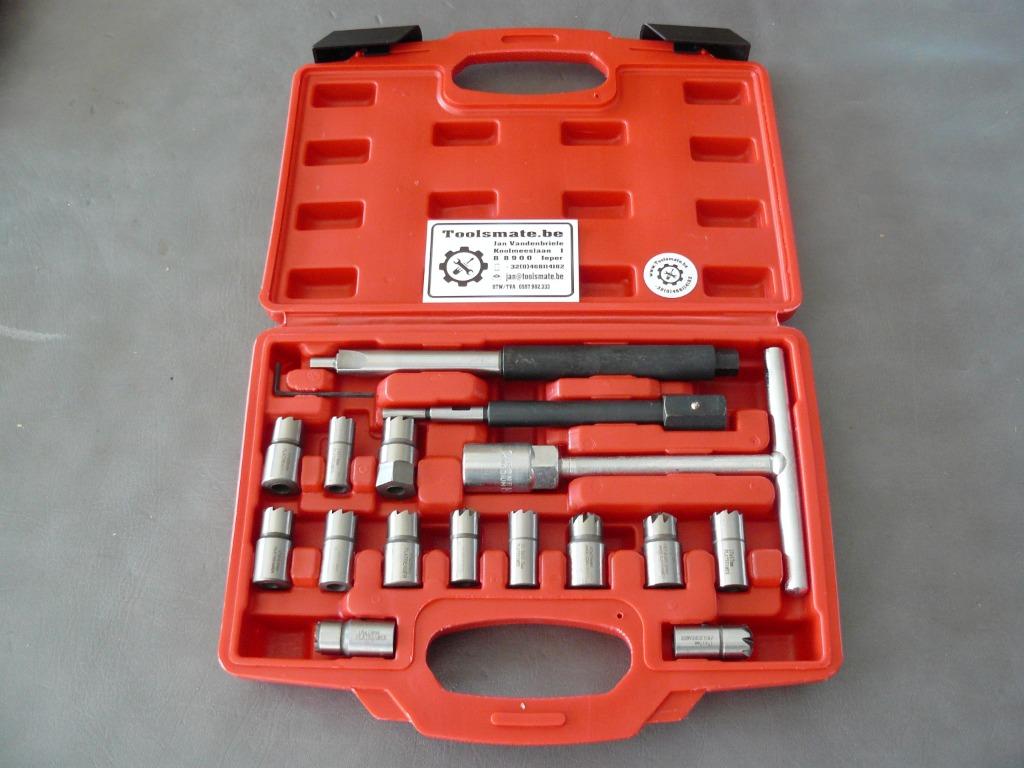 Kit de découpe de siège d'injecteur (17 pièces), livraison i, Envoi