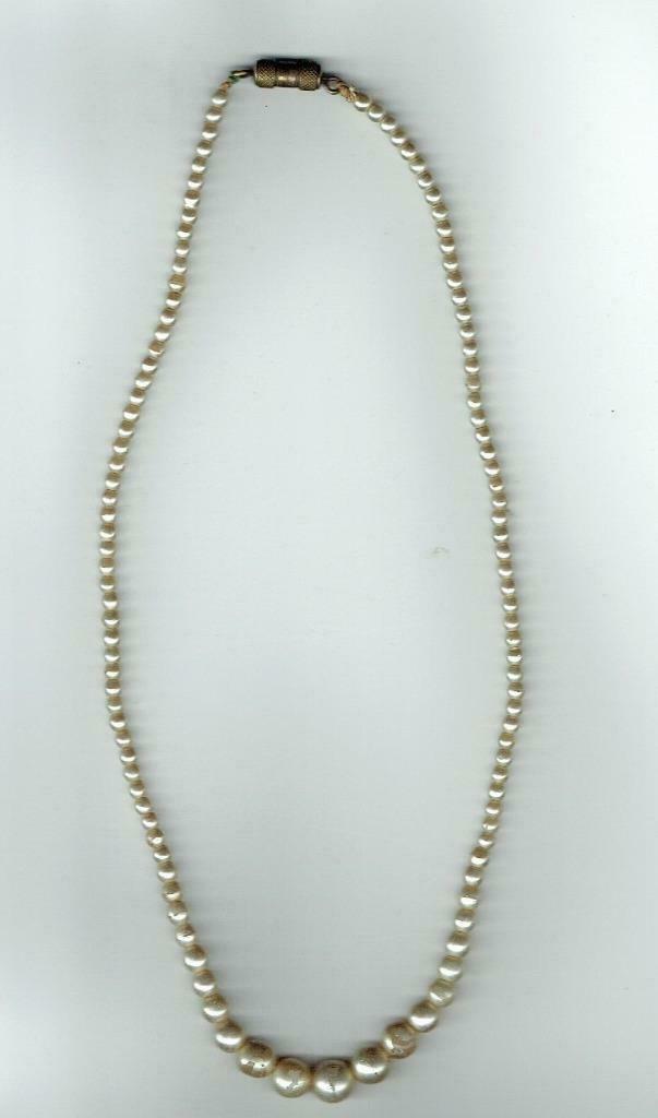 Halsketting met fantasieparels (Juweel 0005), Handtassen en Accessoires, Ophalen of Verzenden, Gebruikt, Overige materialen