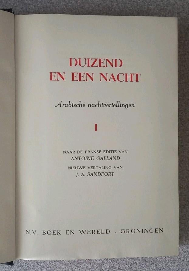 Duizend en één nacht,  2 boeken, Boeken, Ophalen of Verzenden, Gelezen