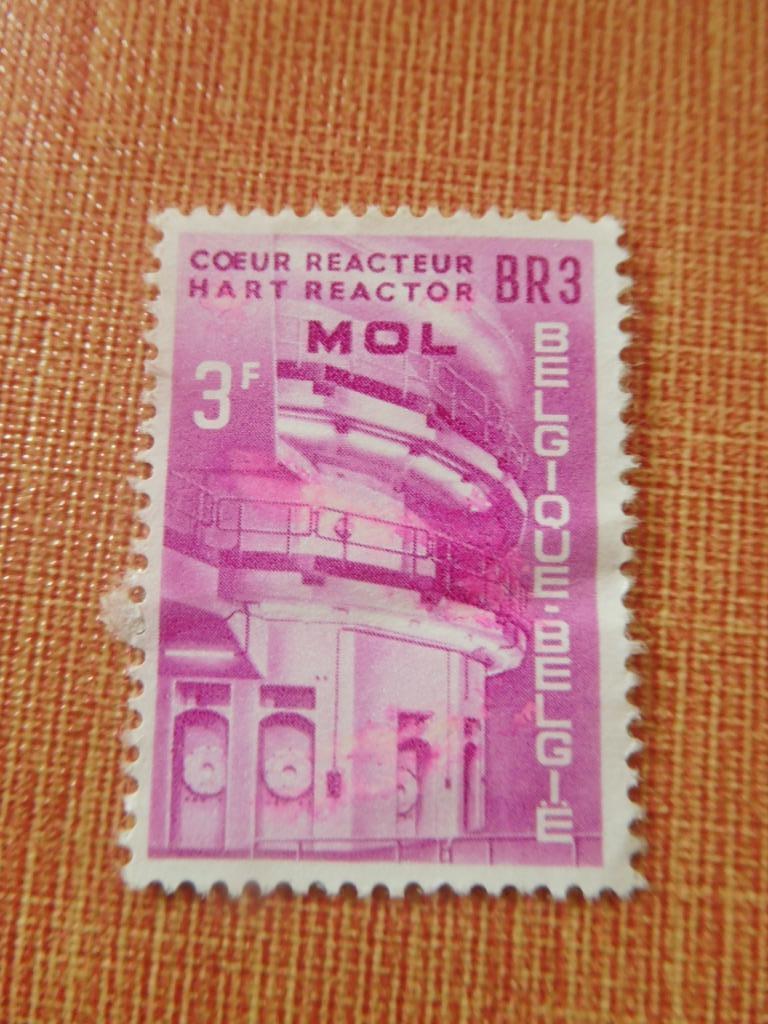 Mol réacteur BR3 rose Non oblitéré, Enlèvement ou Envoi, Non oblitéré, Oblitéré
