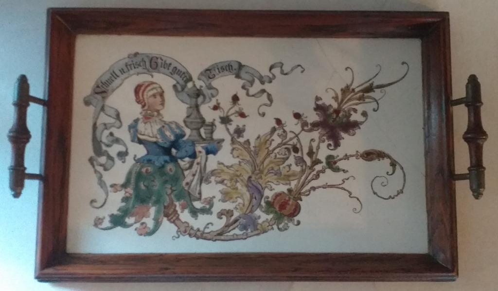 Wächtersbach jugendstil dienblad - ca. 1900, Ophalen of Verzenden