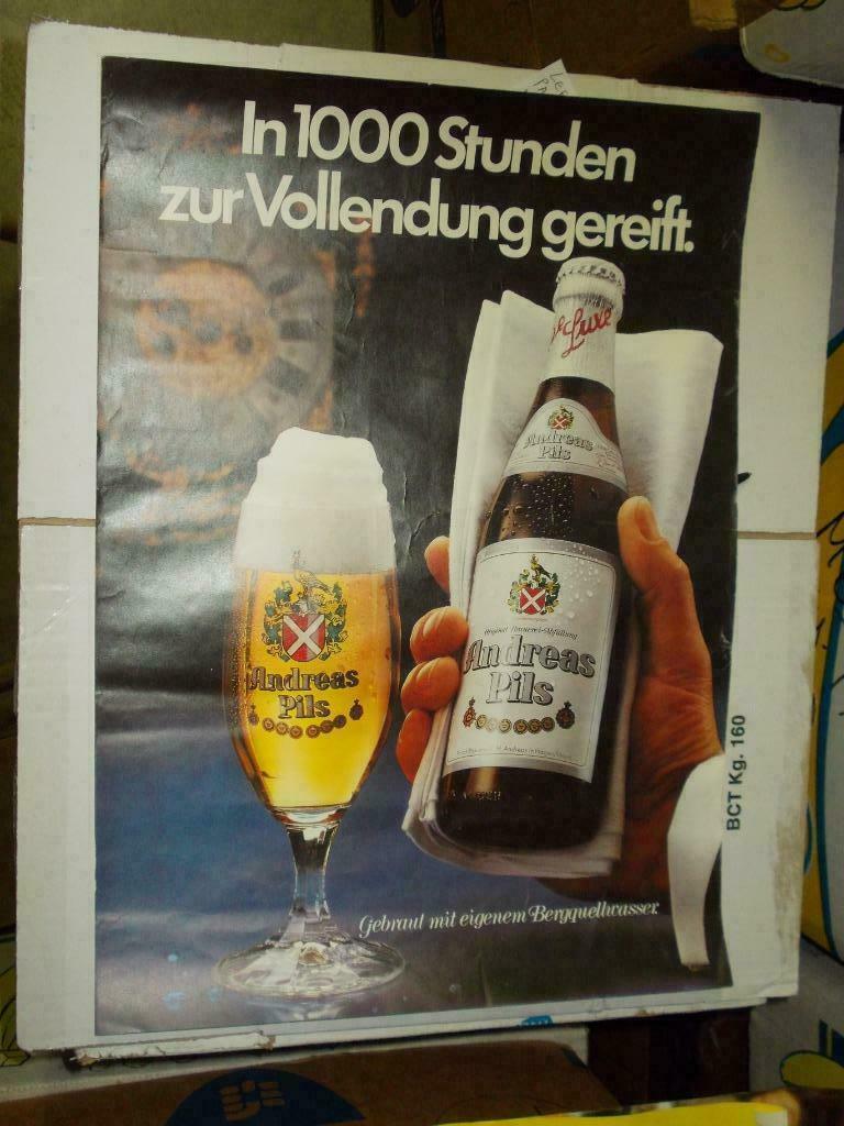 Beersign.Reclame Andreas Pils, Verzamelen, Merken en Reclamevoorwerpen, Ophalen of Verzenden, Gebruikt, Reclamebord
