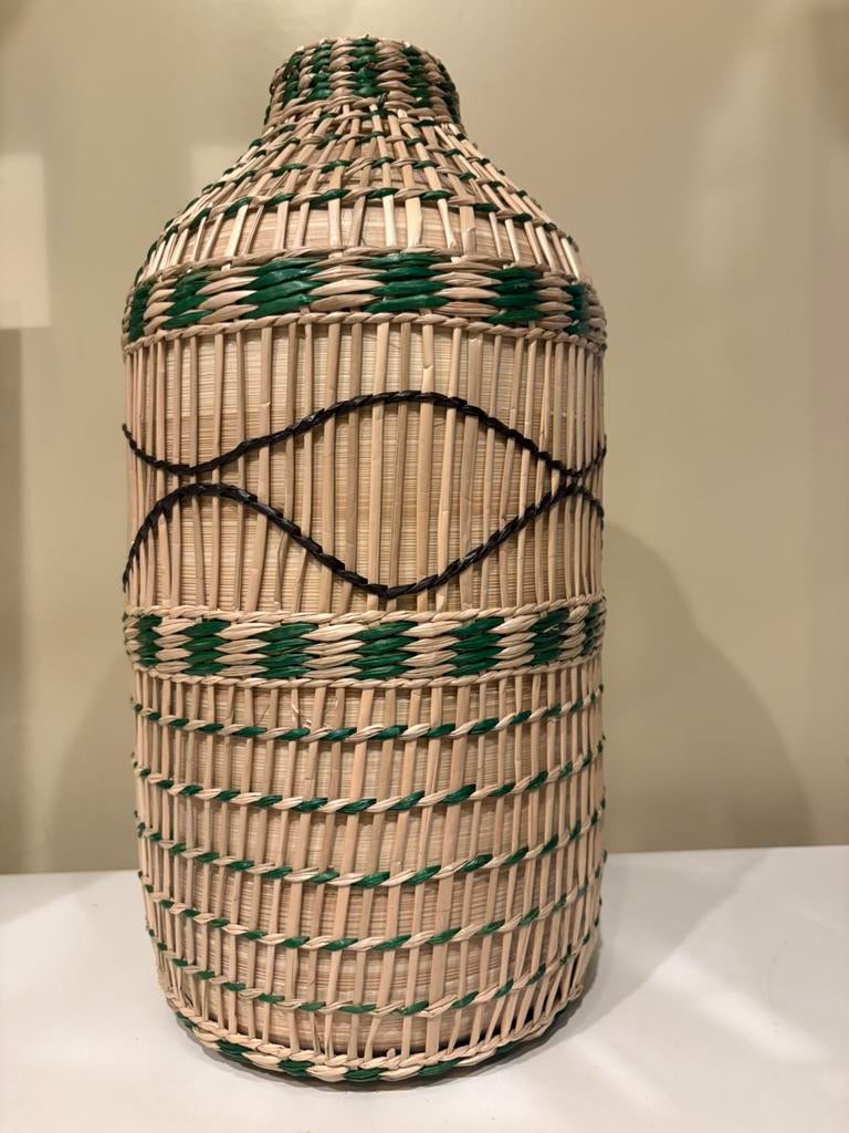 Decoratieve vaas bamboe voor droogbloemen, Enlèvement ou Envoi, Comme neuf