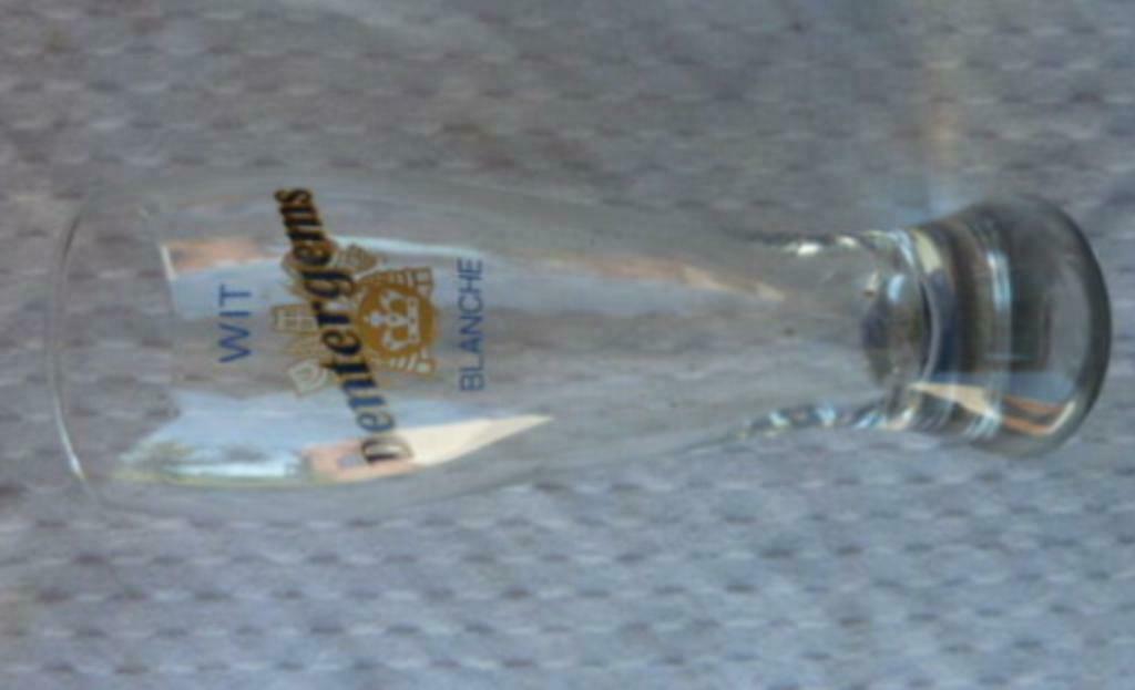 bier glas DENTERGEMS Wit - Blanche Brij. Riva - Dentergem, Enlèvement ou Envoi, Neuf, Verre à bière