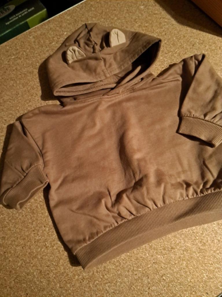 H&M lichtbruine losse hoodie met oortjes 68, Enfants & Bébés, Vêtements de bébé | Taille 68, Garçon ou Fille, Enlèvement ou Envoi
