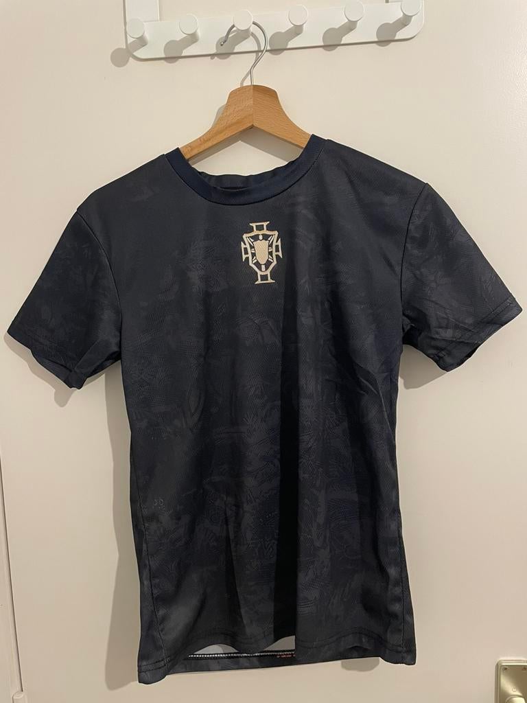 T-shirt noir inspiration football Portugal, Taille S, Enlèvement ou Envoi, Neuf, Maillot