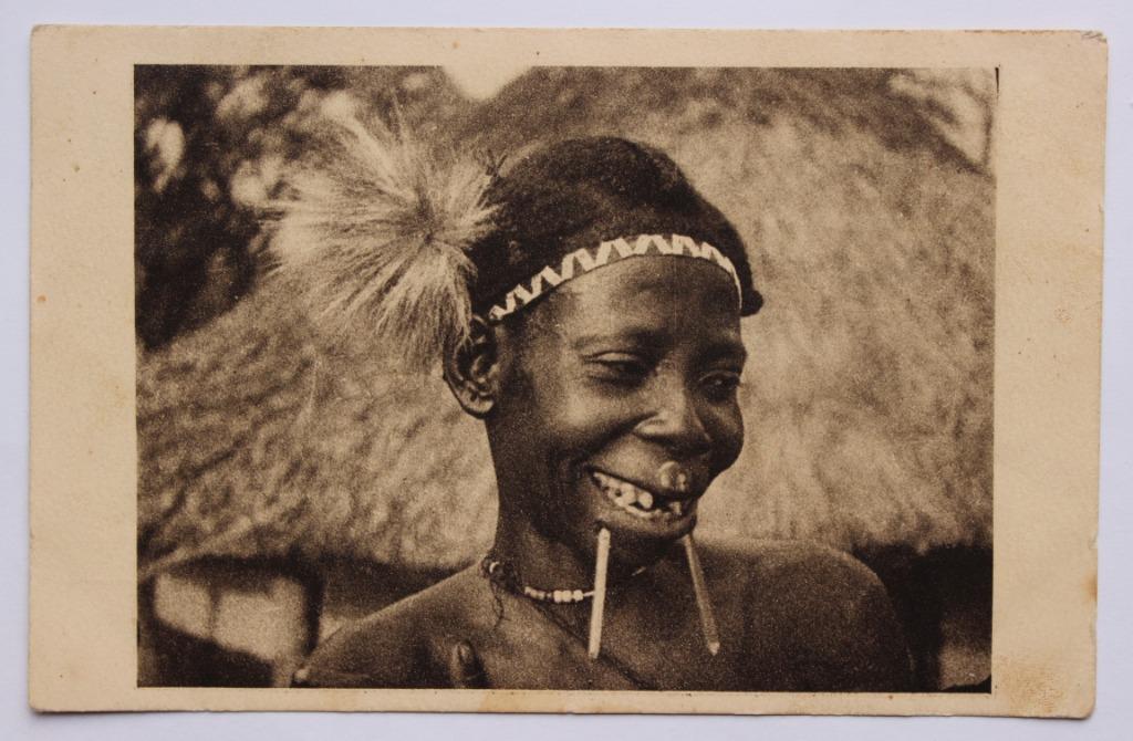 oude postkaart AEF Oubangui, Ophalen of Verzenden, 1920 tot 1940, Gelopen, Buiten Europa