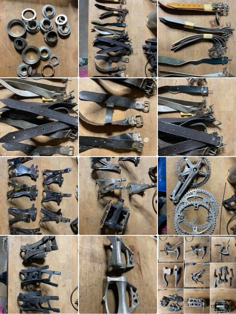 🚲 ÉNORME STOCK DE PIÈCES VÉLO VINTAGE, Vélos & Vélomoteurs, Enlèvement, Utilisé
