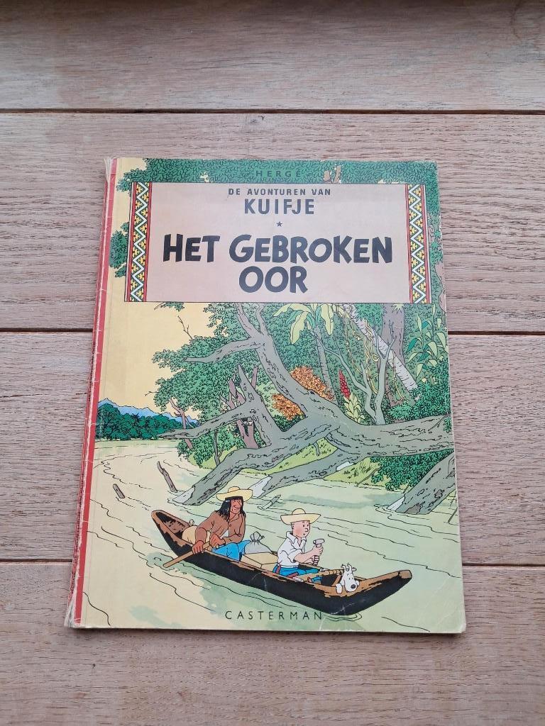 Het gebroken oor (1966) - Kuifje, Boeken, Stripverhalen, Gelezen, Eén stripboek, Ophalen of Verzenden, Herge
