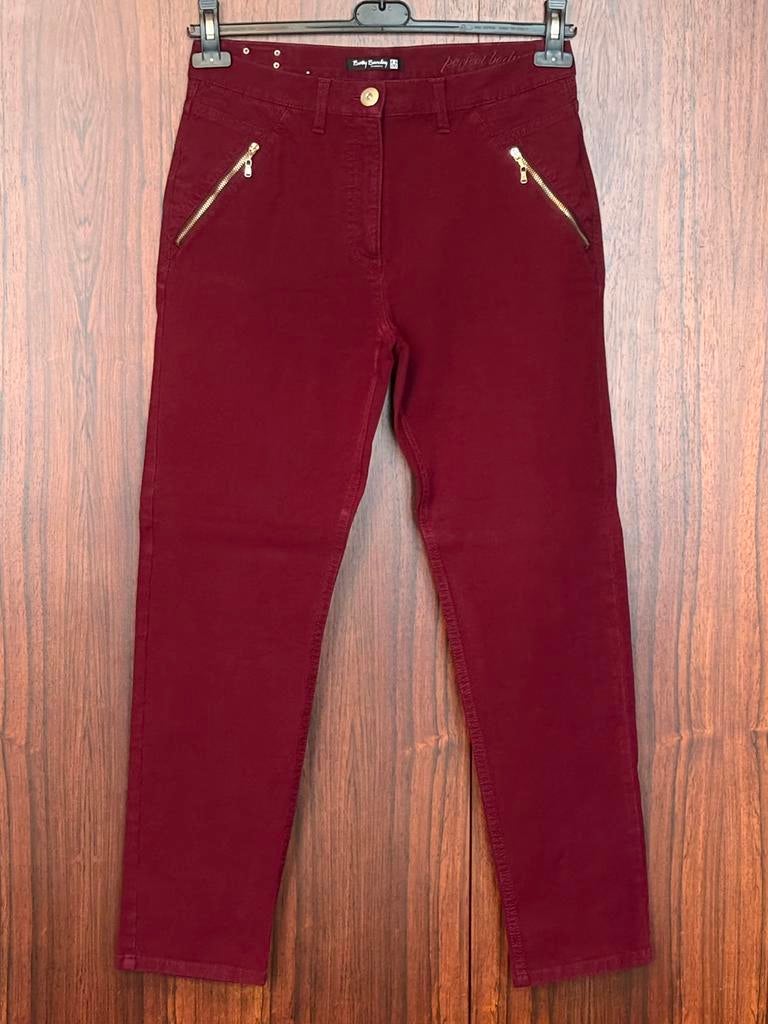 Mooie bordeaux broek van Betty Barclay (40)., Betty Barclay, Zo goed als nieuw, Lang, Rood