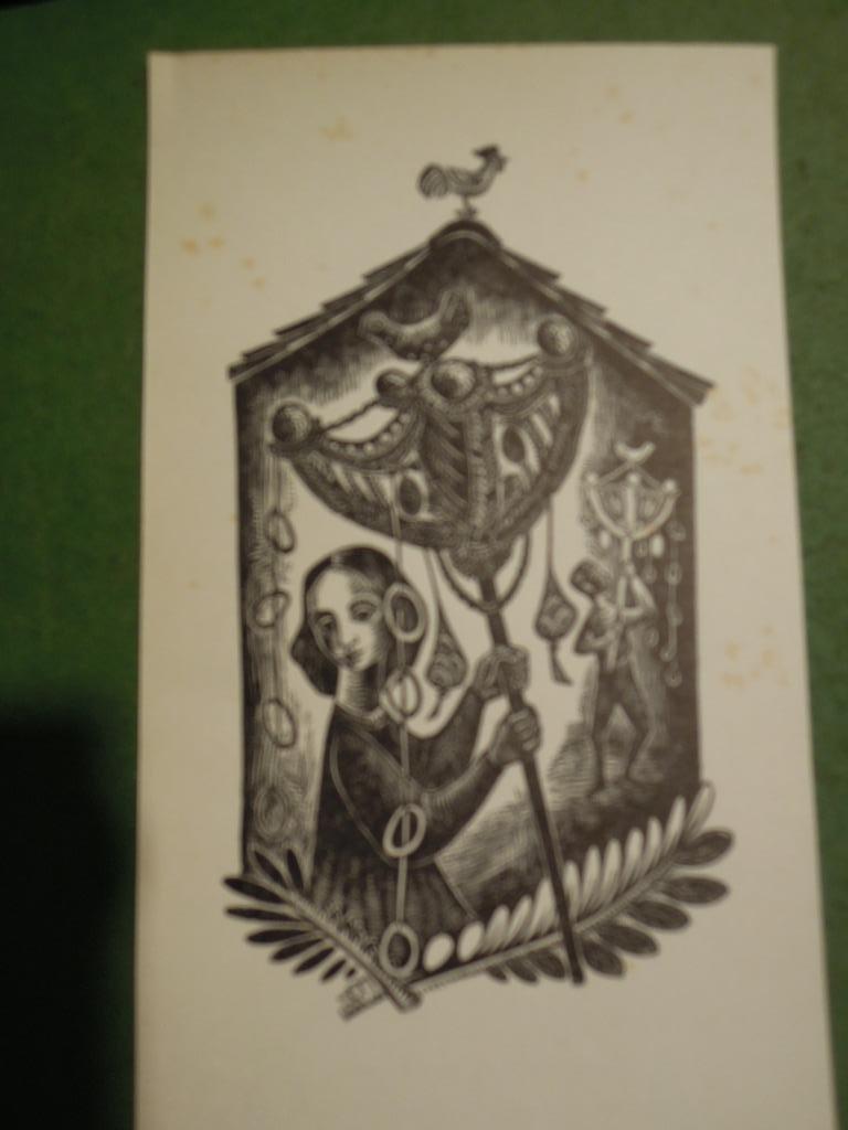 houtgravure Elly van den Hoeve Paaspremie 1952 Wereld-Biblio, Ophalen of Verzenden
