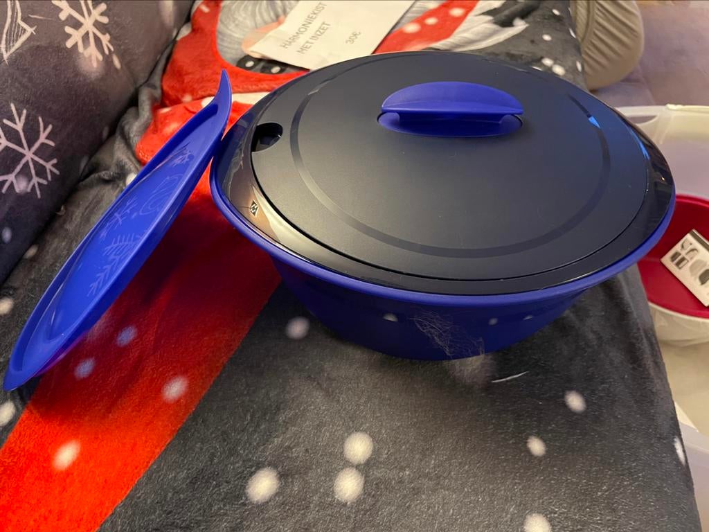Opwarmkom tupperware, Tupperware, Blauw, Nieuw, Ophalen of Verzenden