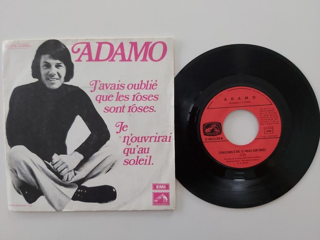 Adamo  - j'avais oublié que les roses sont roses, Enlèvement ou Envoi, Single, Comme neuf, Pop