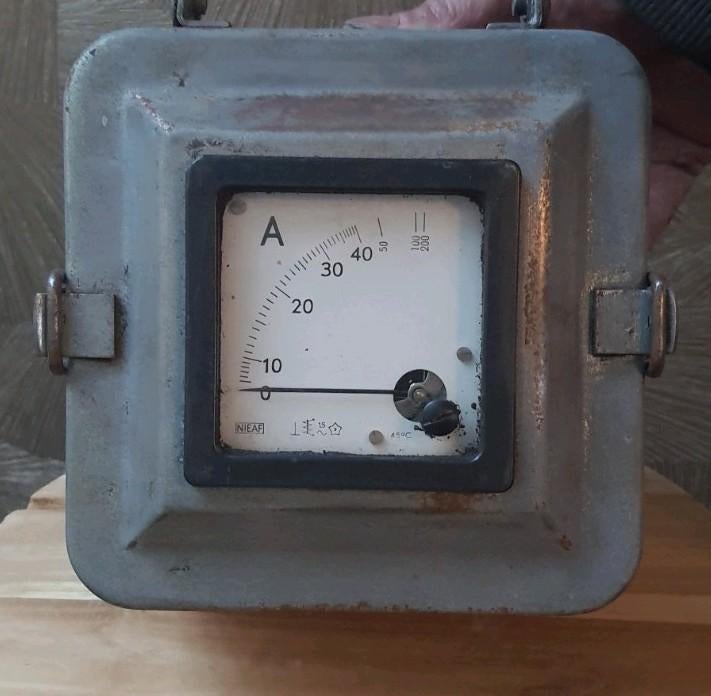 Oude analoge Ampère-meter, Ophalen of Verzenden