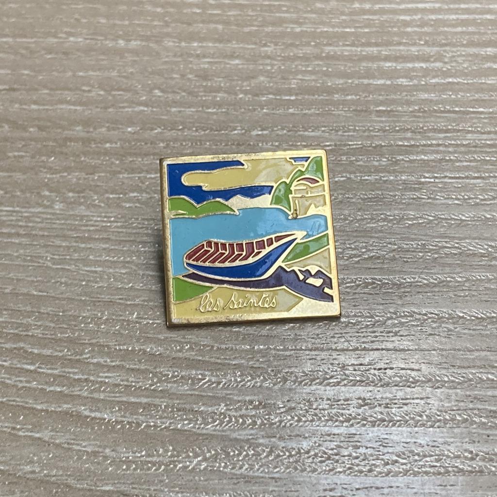 PIN - LES SAINTES - GUADELOUPE, Envoi, Utilisé, Ville ou Campagne, Insigne ou Pin's