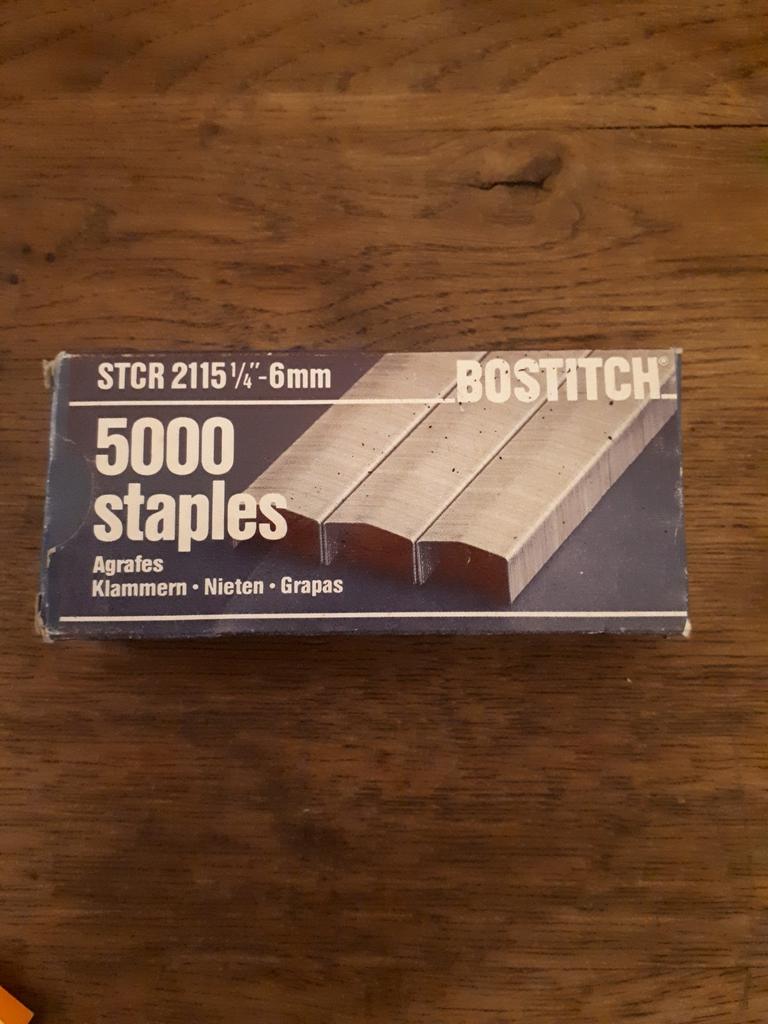 Agrafes Bostitch 5000 6 mm, Enlèvement ou Envoi, Comme neuf