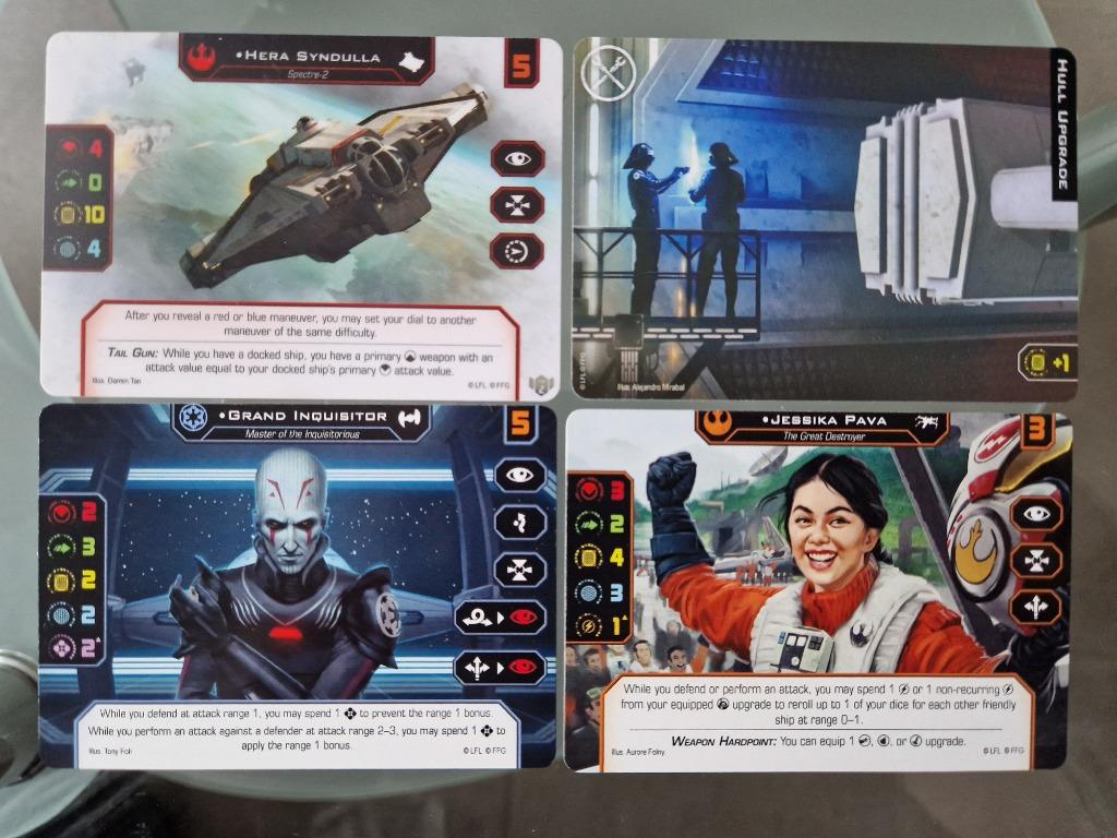 Star Wars X-Wing Hera Syndulla Hull Upgrade Grand Inquisitor, Ophalen of Verzenden, Zo goed als nieuw, FFG