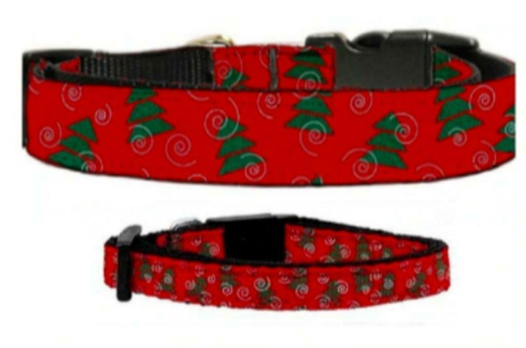Kerst halsbandje met kerstboom motief voor katten en hondjes, Ophalen of Verzenden, Nieuw