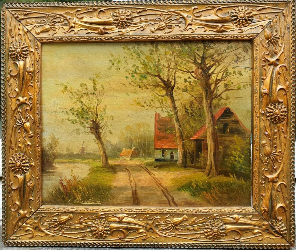 Ferdinand Pauwels 1830 schilderij op paneel, Ophalen of Verzenden