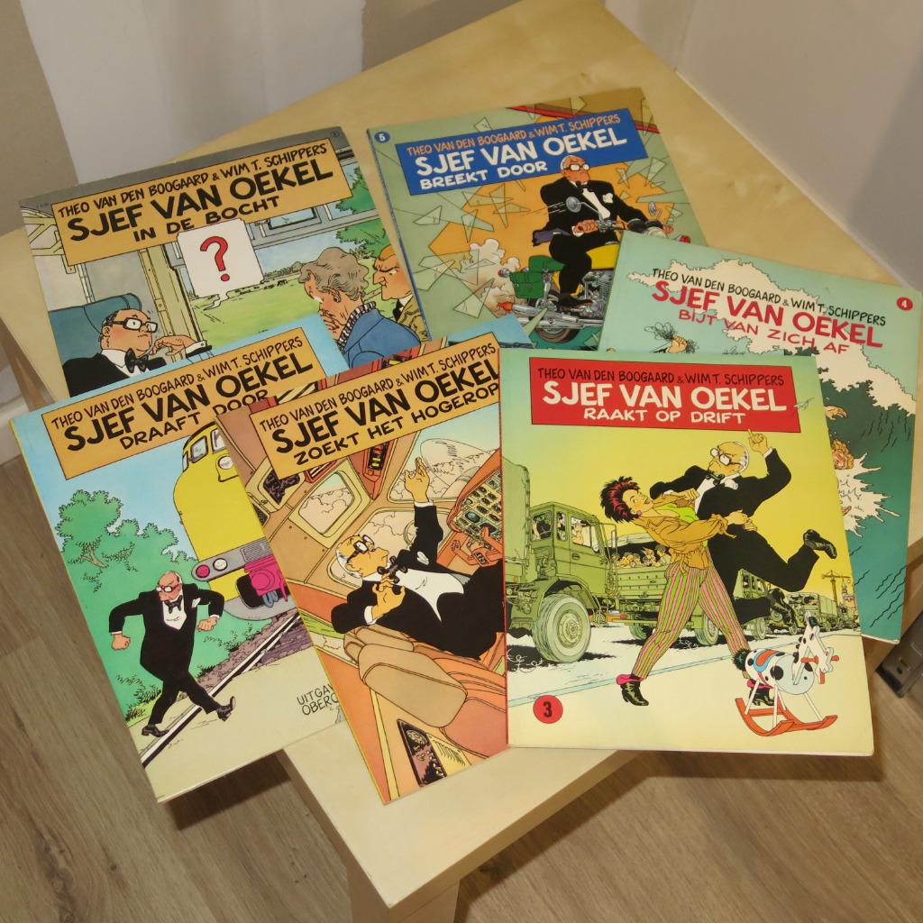 Sjef Van Oekel - lot van 6 strips, Ophalen of Verzenden, Zo goed als nieuw