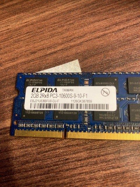 Laptopgeheugen elpida 2gb, Computers en Software, RAM geheugen, Ophalen of Verzenden, Laptop