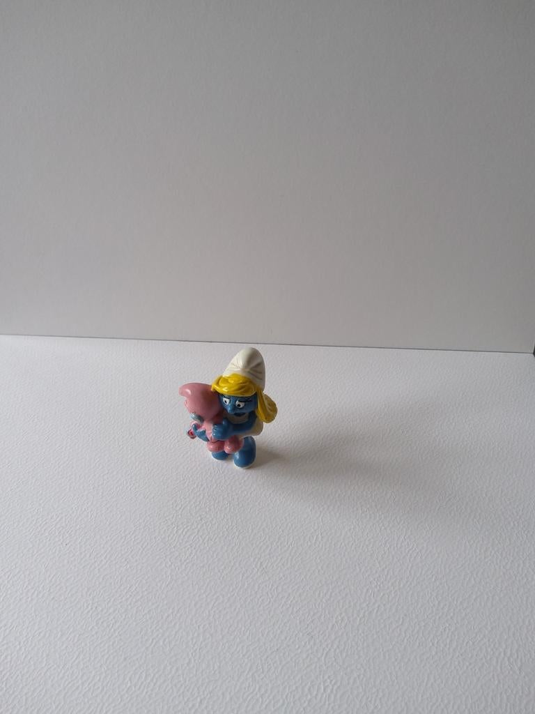 Smurfin met baby, Ophalen of Verzenden, Gebruikt, Smurfin, Poppetje, Figuurtje of Knuffel