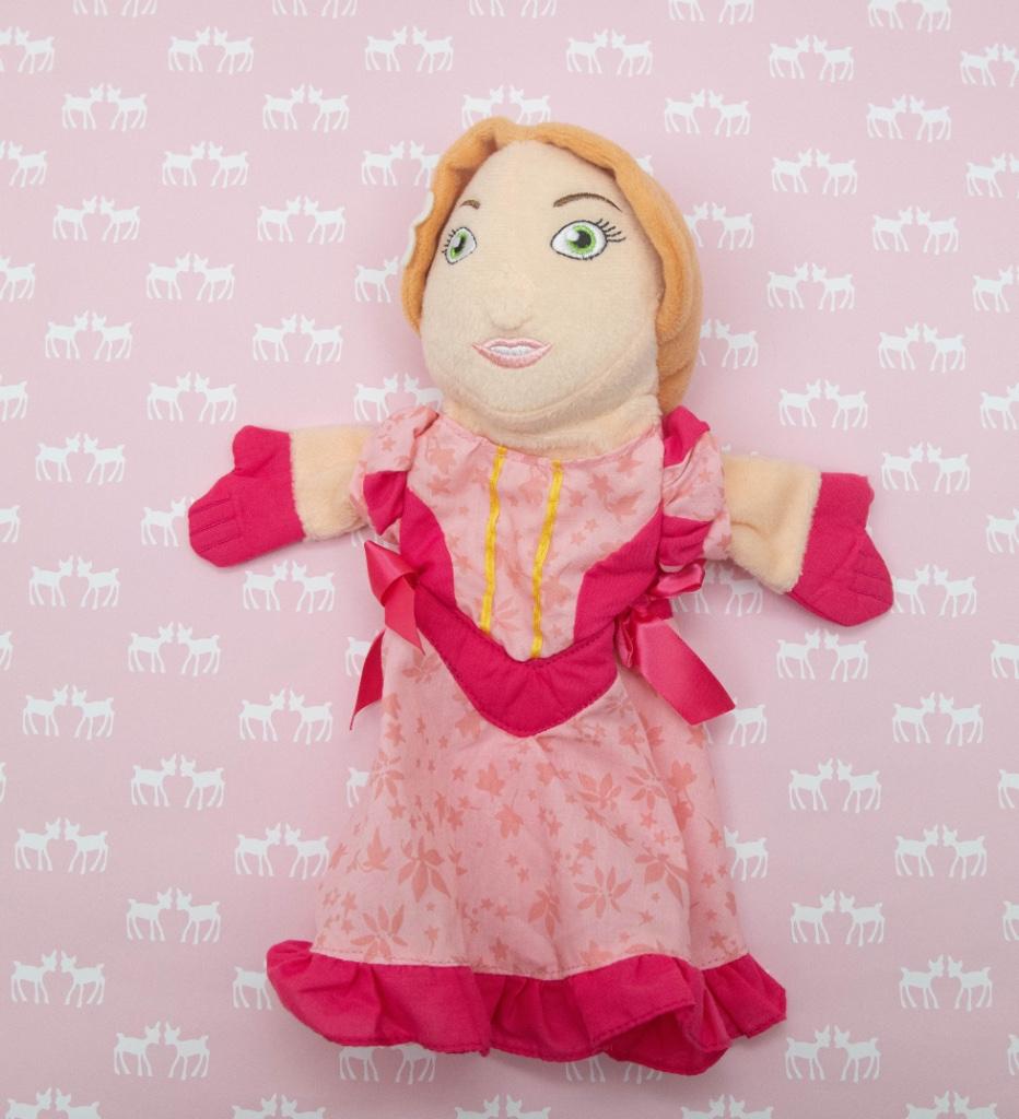Efteling Sprookjesbos handpop knuffel Assepoester, Kinderen en Baby's, Speelgoed | Poppen, Zo goed als nieuw, Overige typen, Ophalen of Verzenden