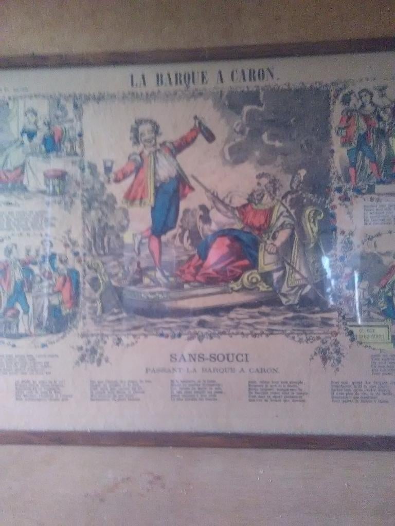 Ancienne image d Épinal, Enlèvement ou Envoi, Utilisé, Français