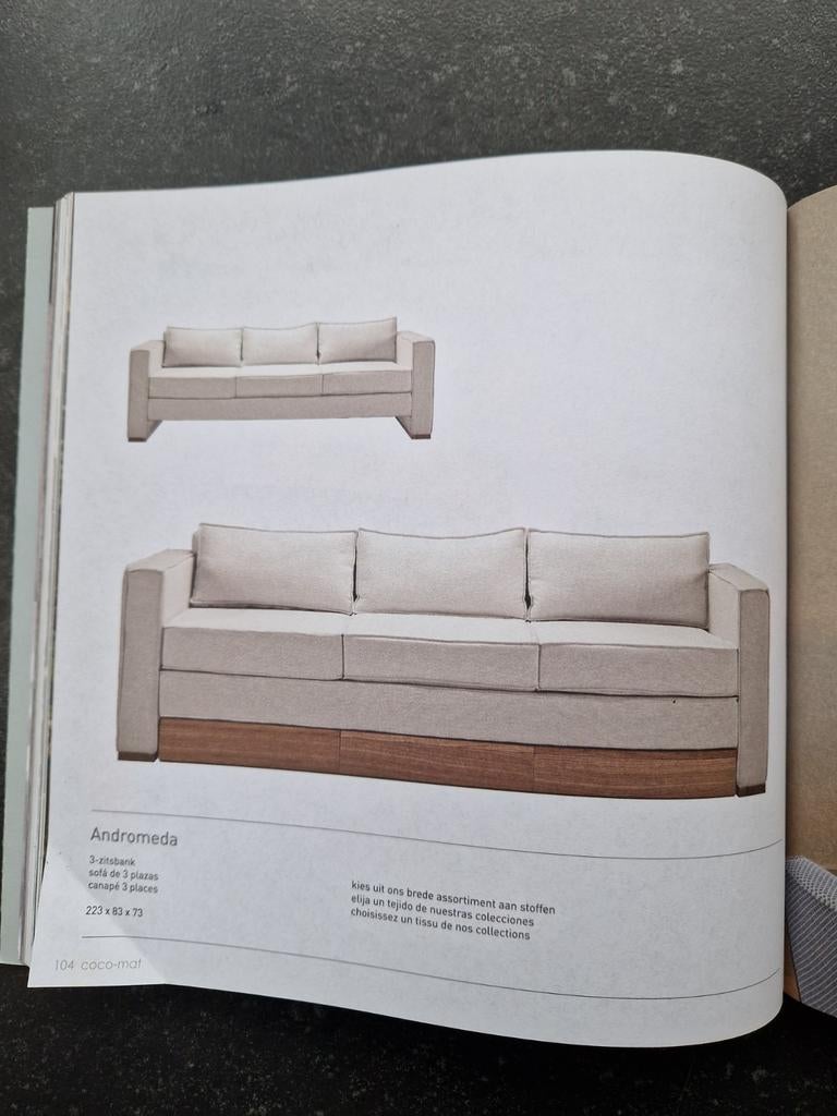 Sofa Coco-Mat, Ophalen, Zo goed als nieuw, Driepersoons, Rechte bank