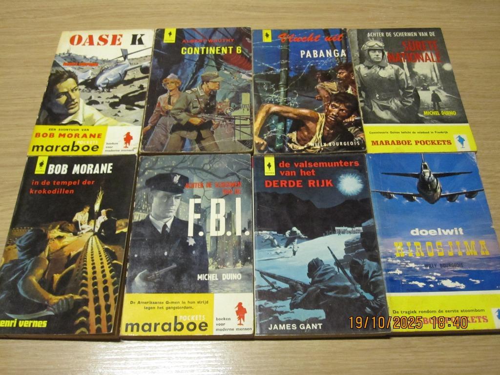 Maraboe pockets ( actie en avontuur), Boeken, Ophalen of Verzenden