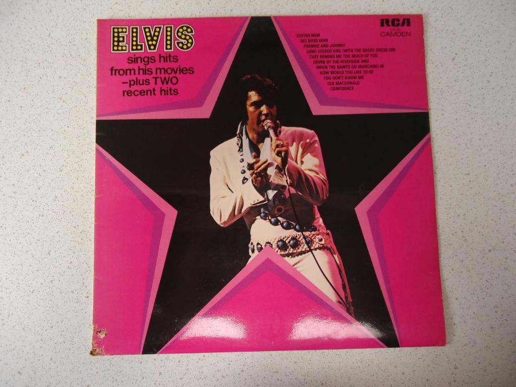LP "Elvis Presley" 'Sings Hits From His Movies anno 1972., Enlèvement ou Envoi, Utilisé, 12 pouces