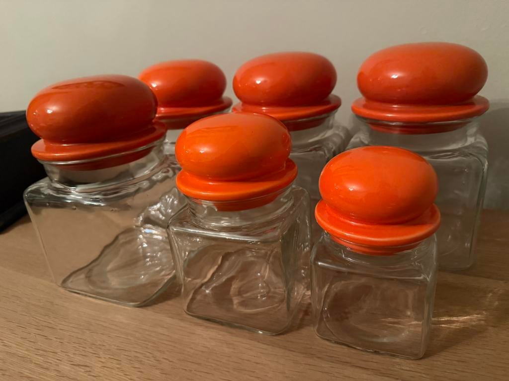 Voorraadpotten, Ophalen, Zo goed als nieuw, Glas