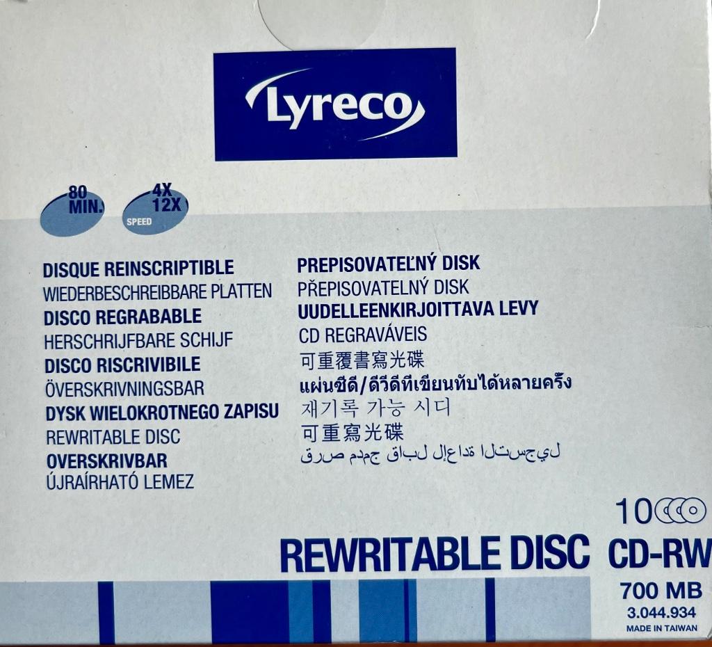Rewritable cd’s, Informatique & Logiciels, Disques enregistrables, Neuf, Réinscriptible, Cd, Enlèvement