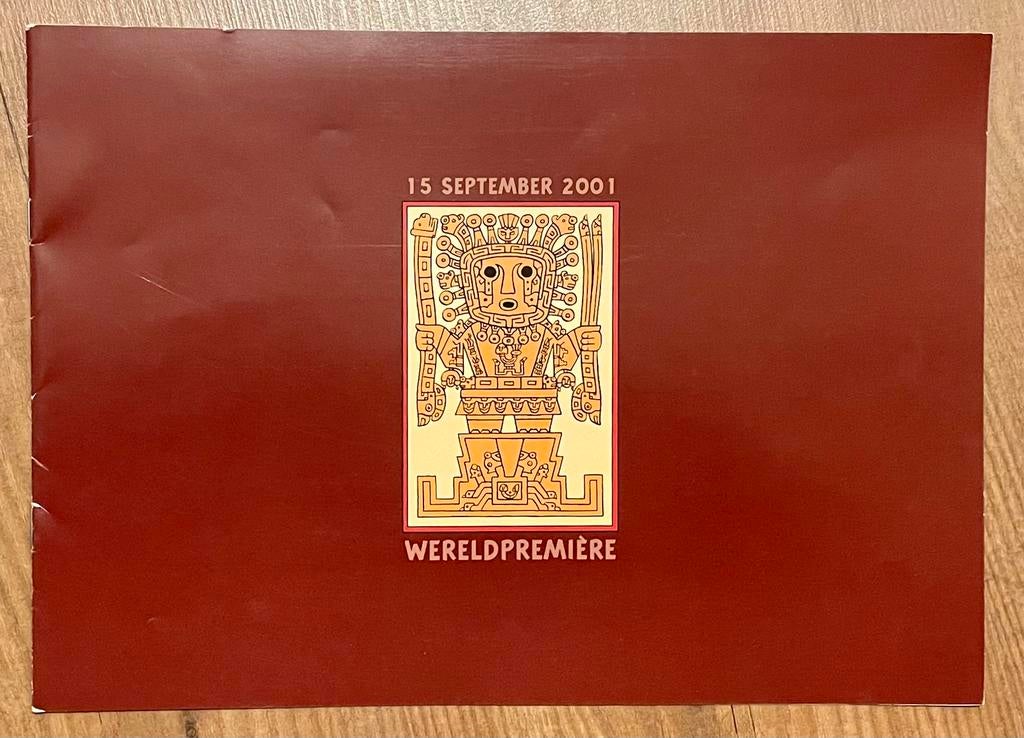 Kuifje - De Zonnetempel musical - Folder wereldpremiere, Verzamelen, Stripfiguren, Nieuw, Kuifje, Ophalen of Verzenden