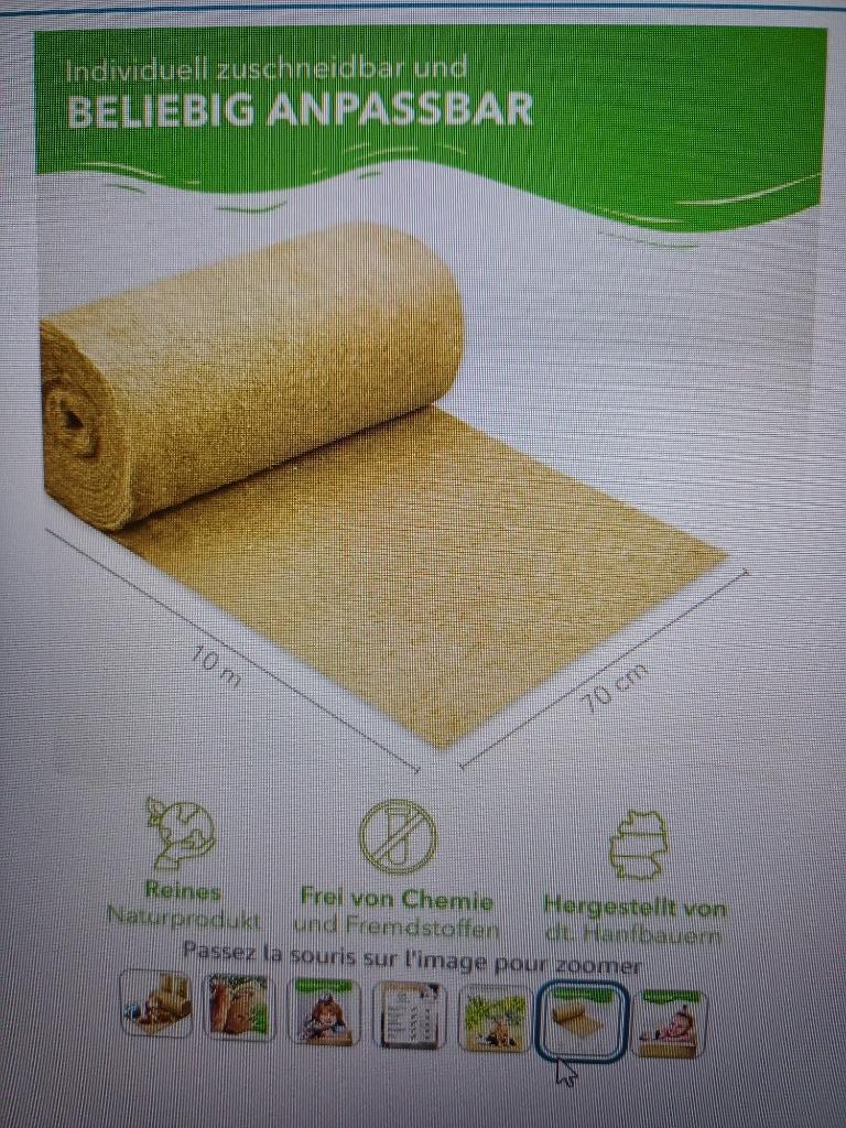 Tapis de chanvre pour rongeur, Enlèvement, Neuf, Soins