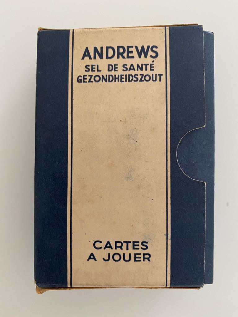 Vintage Kaartspel Andrews Leverzout 50's Cellophaan Blauw, Vijf spelers of meer, Ophalen of Verzenden, Nieuw, Scott & Turner