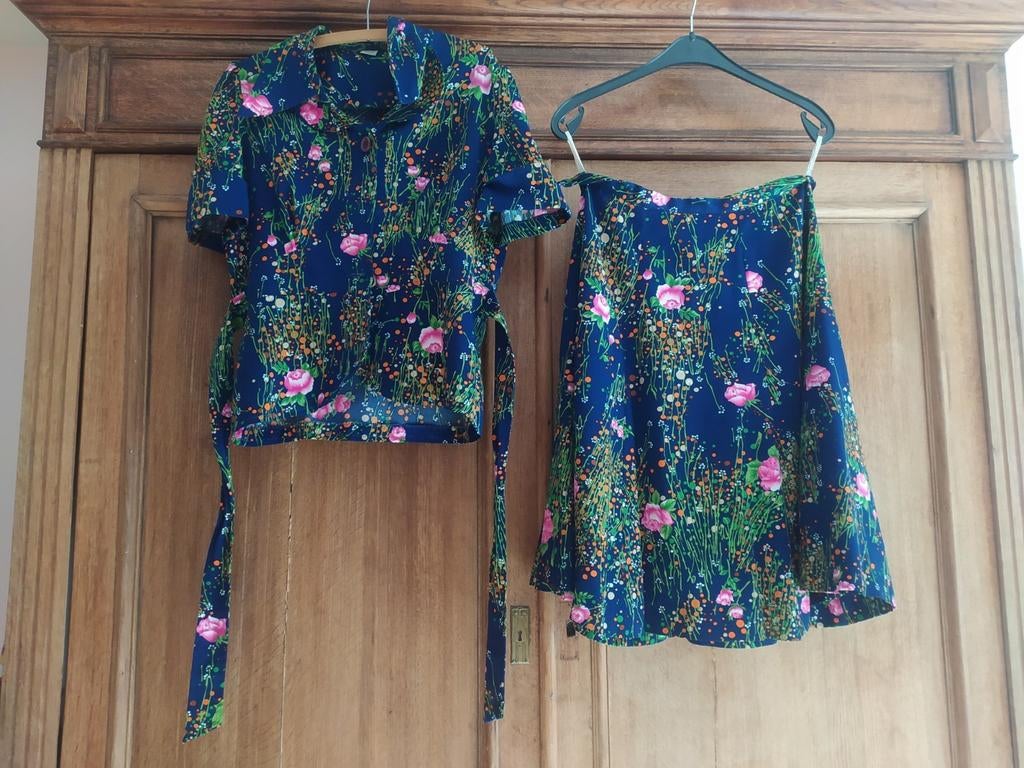 Ensemble vintage veste + jupe, Enlèvement ou Envoi, Porté