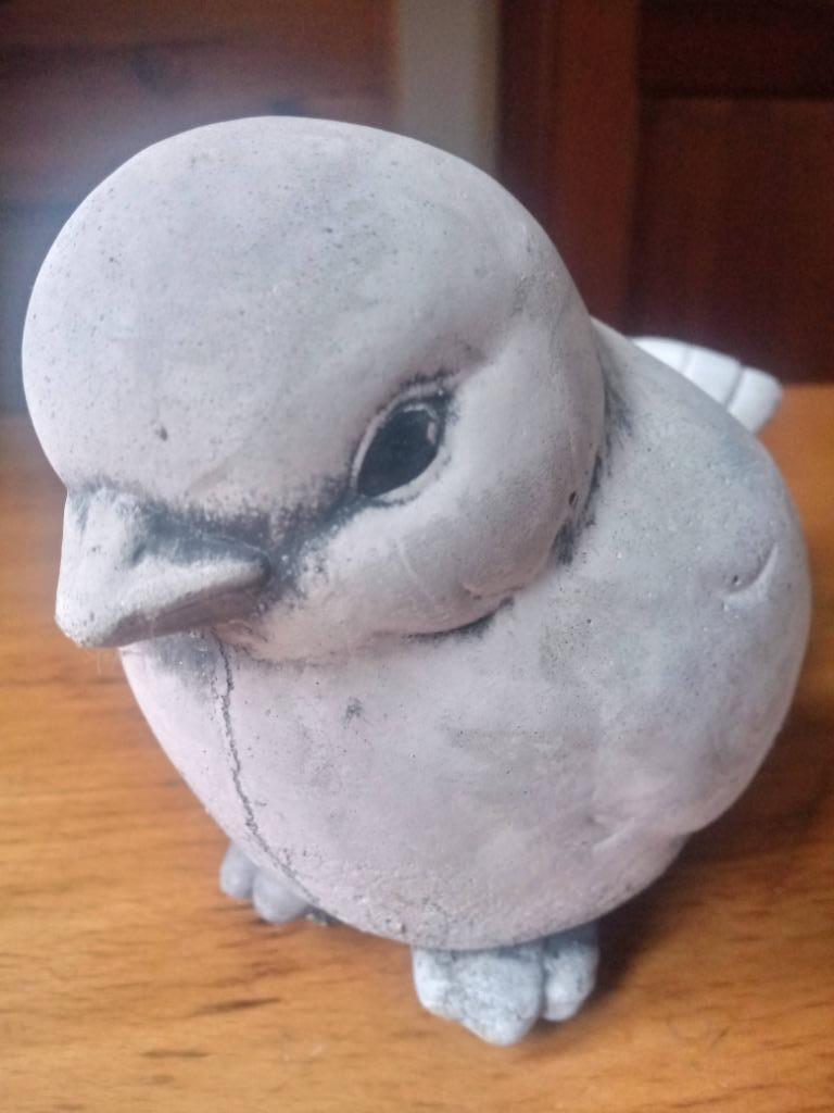 Moineau en pierre, Enlèvement ou Envoi, Comme neuf, Oiseaux, Statue ou Figurine