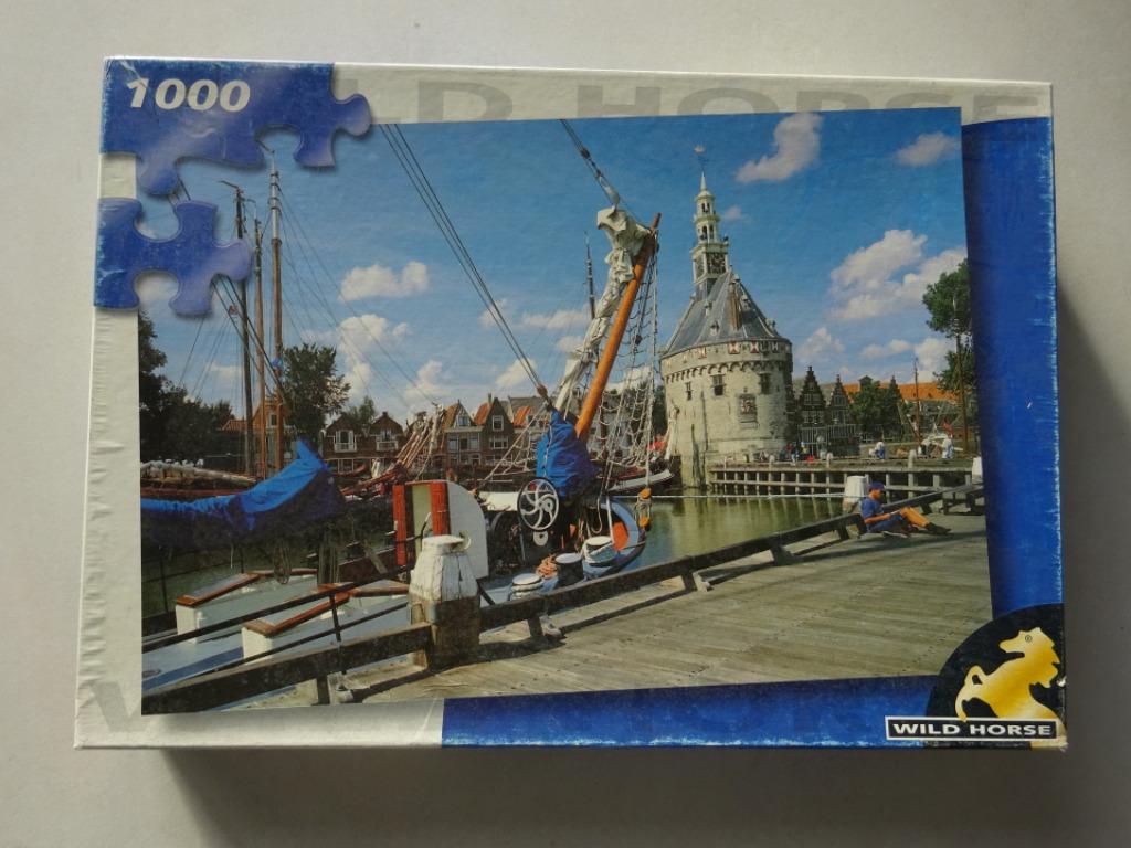 Puzzel 1000 st Hoorn Holland 4 + 1 gratis, Enlèvement ou Envoi, 500 à 1500 pièces, Comme neuf, Puzzle