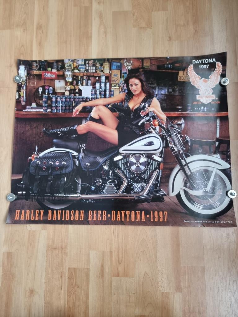 Harley-Davidson d'époque, Enlèvement ou Envoi, Neuf, Publicité
