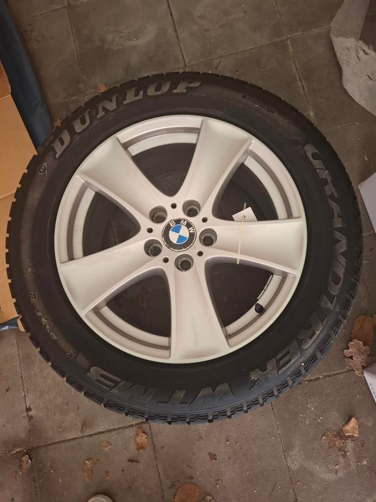 4 nieuwe banden met velgen BMW (X5) Dunlop
maat 255/55R18 (7, Ophalen, Nieuw, Winterbanden, Banden en Velgen