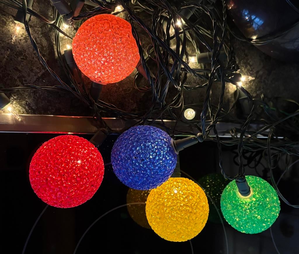 40 party light lampen met adapter., Ophalen of Verzenden, Gebruikt, Overige typen