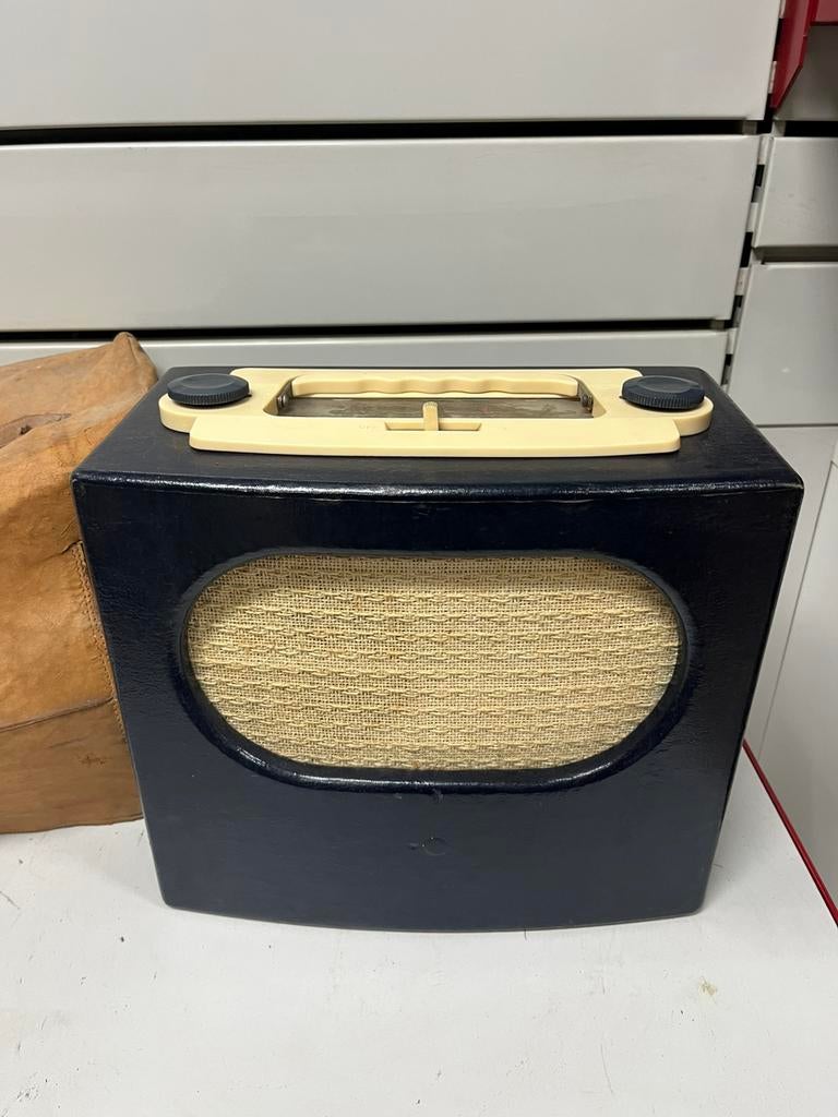 Radio Vintage Pye L75B (1948) – avec sa housse d’origine, Enlèvement ou Envoi