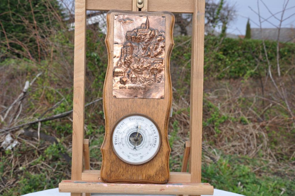 barometre bois et cuivre roc amadou, Ophalen of Verzenden, Gebruikt, Barometer