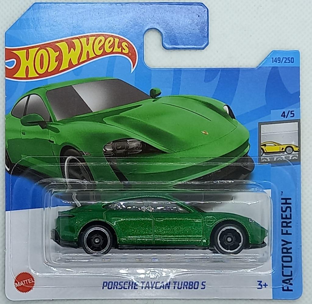 Hotwheels Porsche Taycan Turbo S (groen), Verzenden, Nieuw, Auto