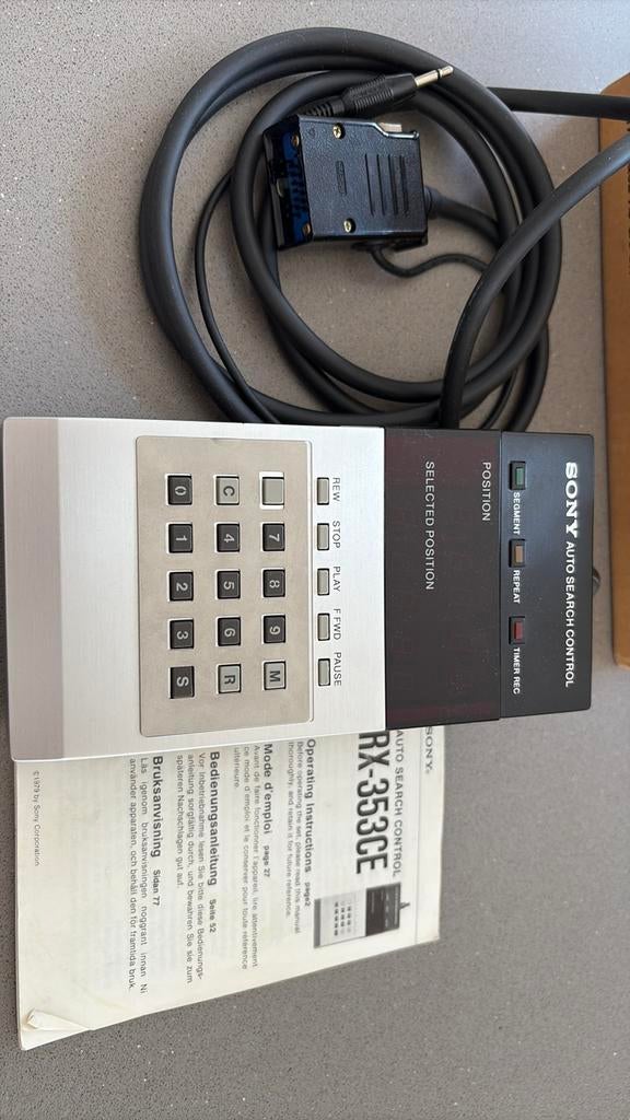 Sony broadcast U MATIC afstandbediening, ref RX-353CE, Ophalen of Verzenden