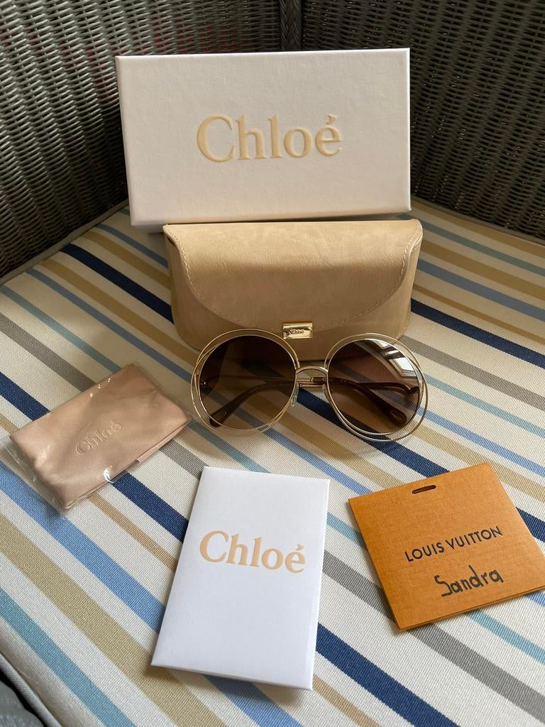 Chloé zonnebril Carlina, Verzenden, Bruin, Zonnebril